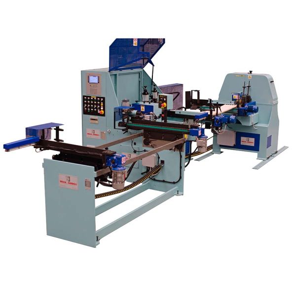 CN milling  and  sanding line for  the  production of wooden shaped components<br>Line LTS CN